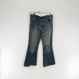 Refuge Jeans Blue Bootcut Low-Rize Stretch 5 Denim Size 13